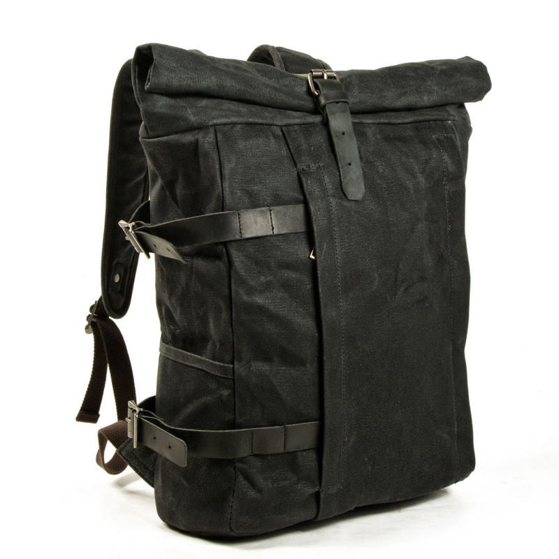 Canvas Backpack Casual - modello di zaino antifurto multifunzionale, borsa