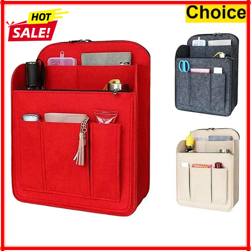 Backpack Insert Organizer - Organizer per Trucchi in Feltro, Borsa