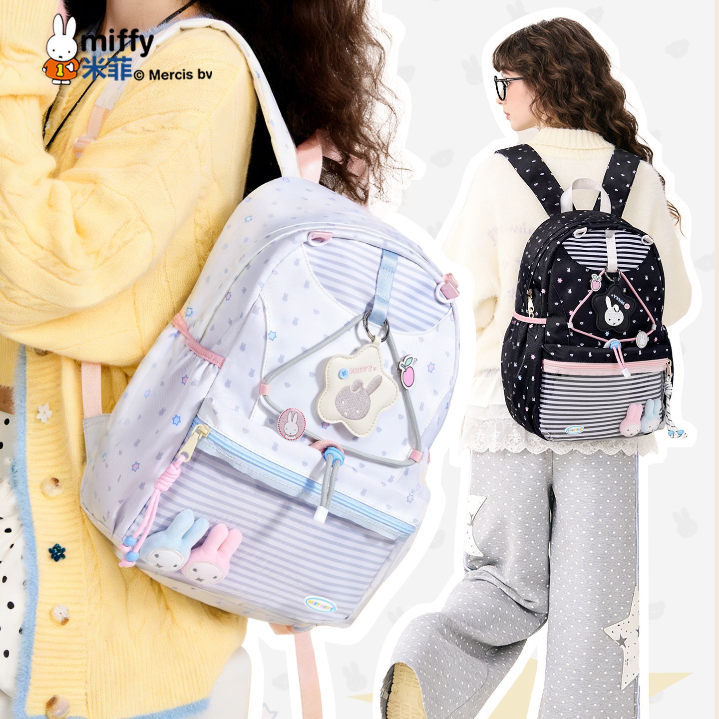 School Backpack Teen - Zaino Scolastico per Ragazze Adolescenti con