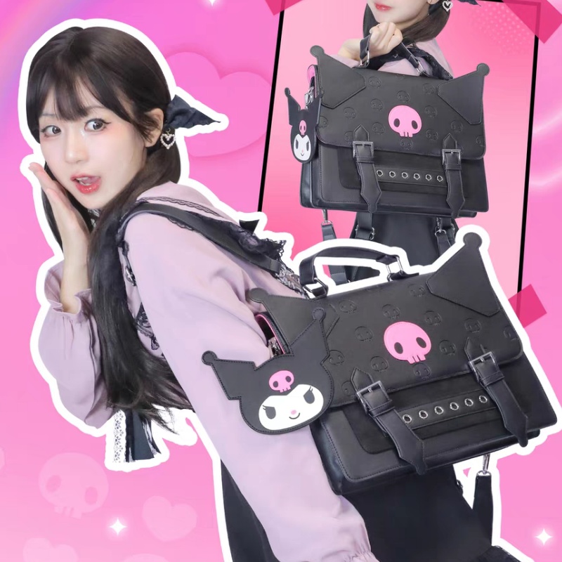 School Backpack Teen - Nuova borsa a tracolla Kuromi calda