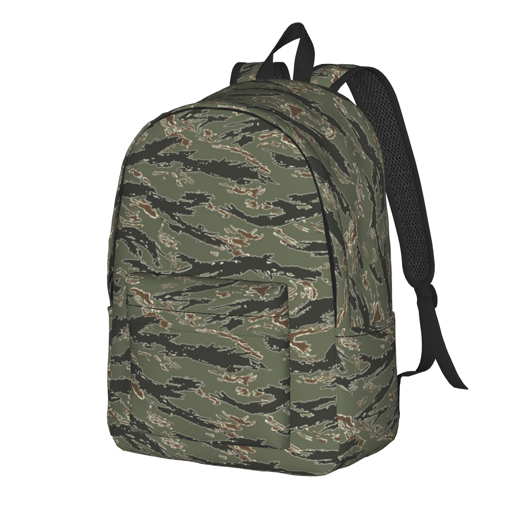 Rucksack Military Style - Zaino mimetico a strisce tigrate, zaino