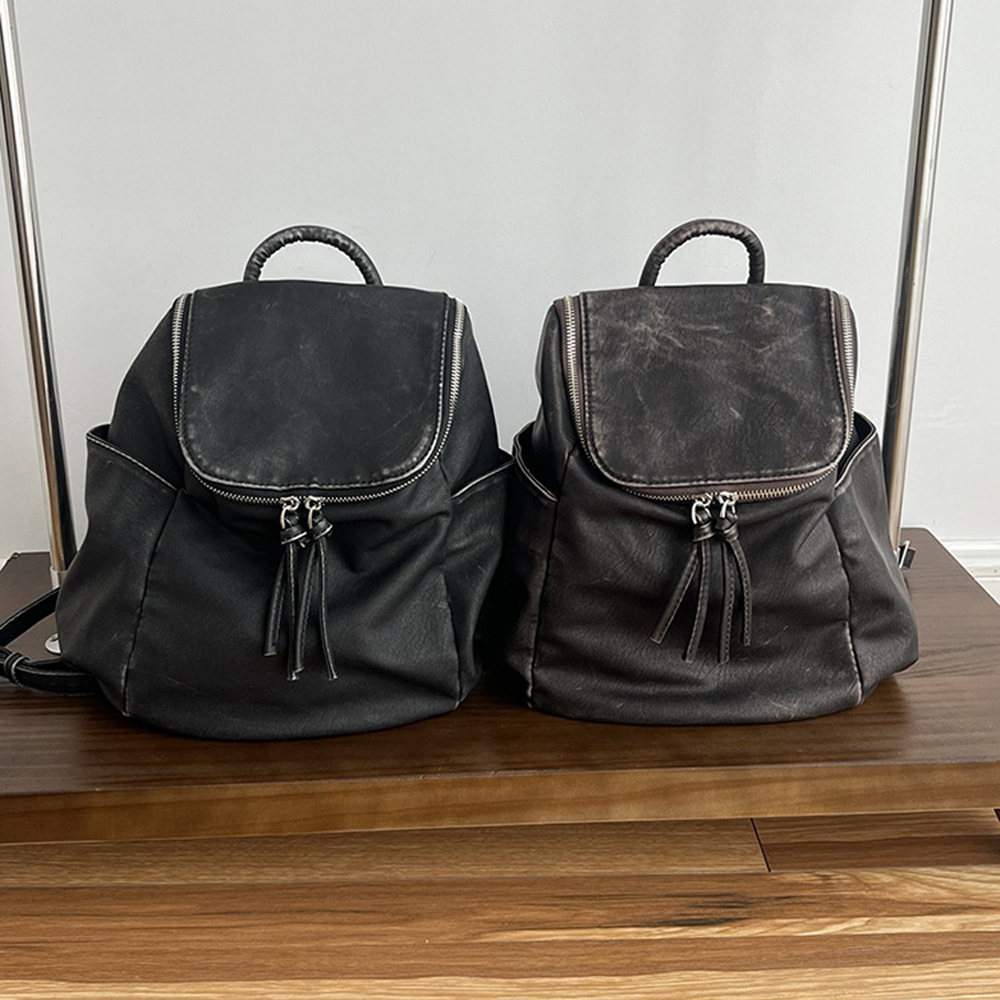 Leather Backpack Vintage - Nuovi zaini firmati Annmouler da donna,