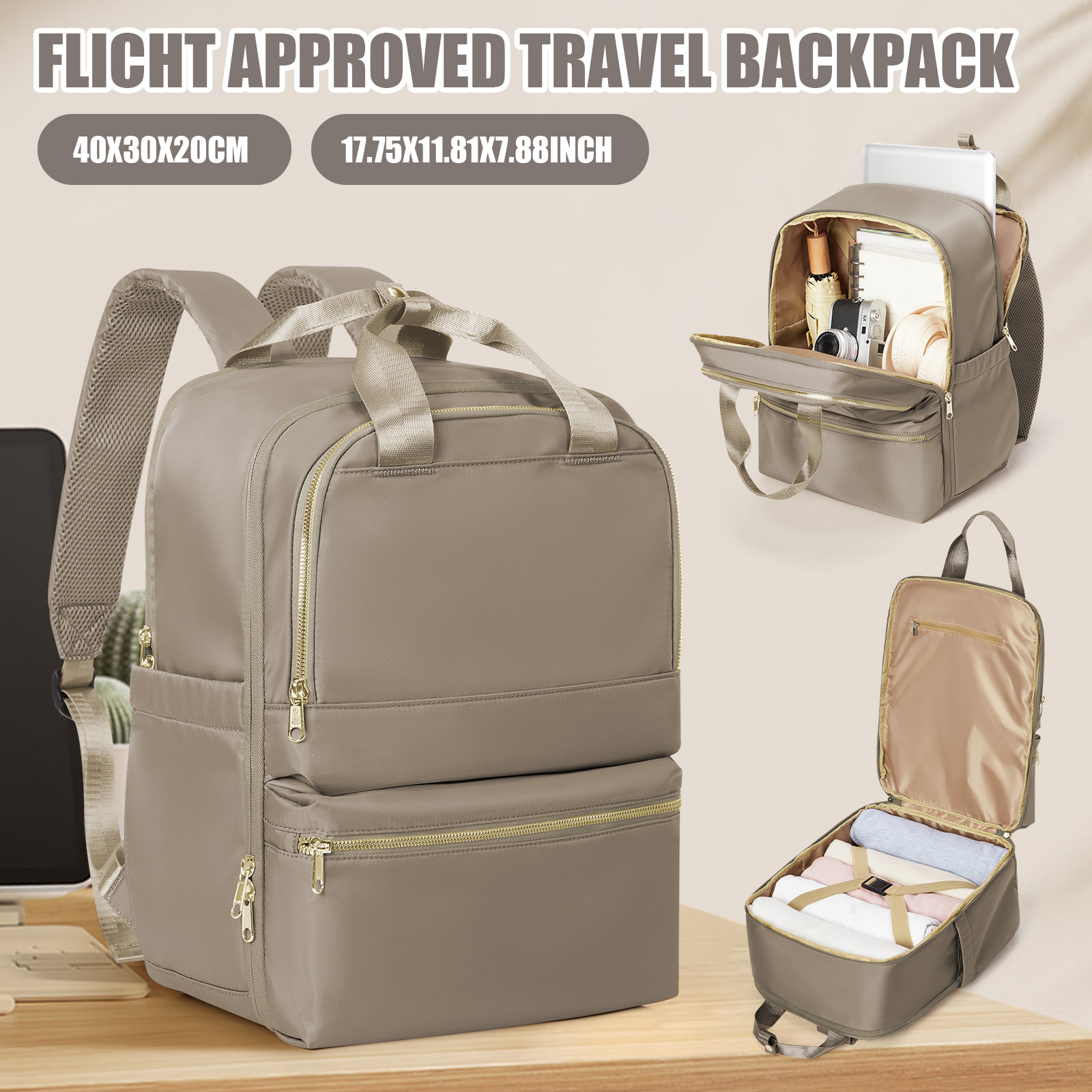 Fashion Backpack Women - Ryanair 40x30x20 Zaino da viaggio per