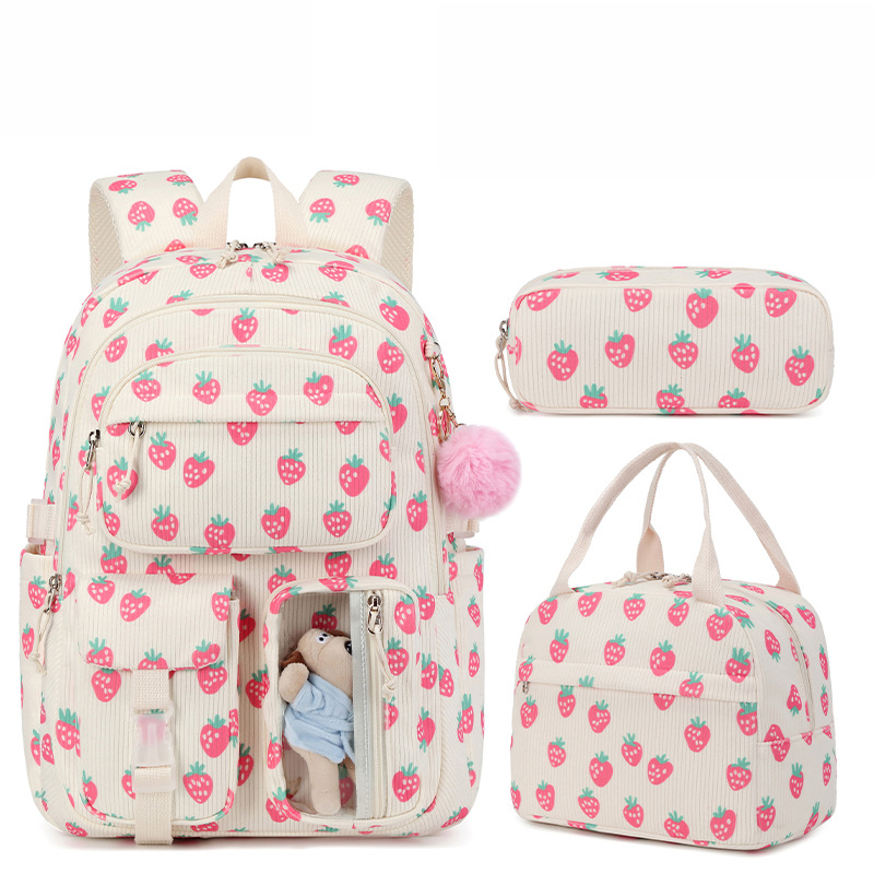 School Backpack Teen - Set di 3 pezzi: Zaino scolastico
