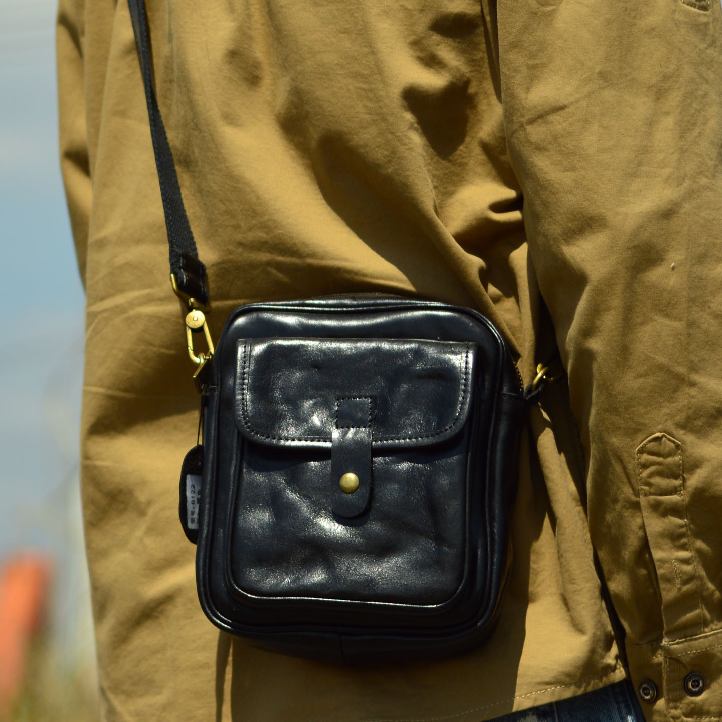 Leather Backpack Vintage - Borsa a tracolla da uomo in