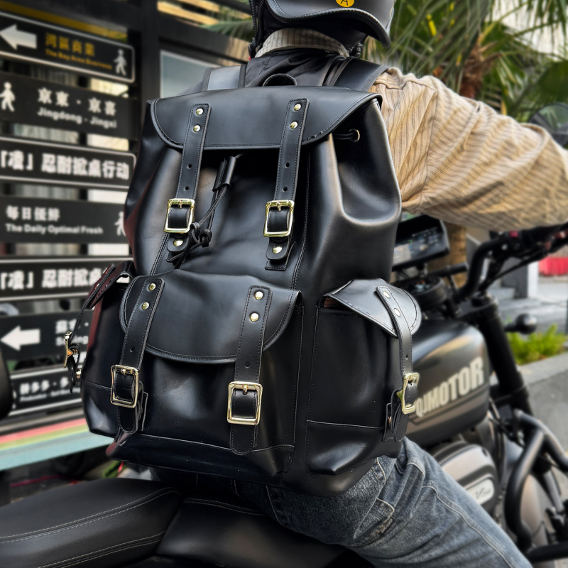 Nuovi Arrivi Zaino in Pelle di - Leather Backpack Vintage recensione e prezzo