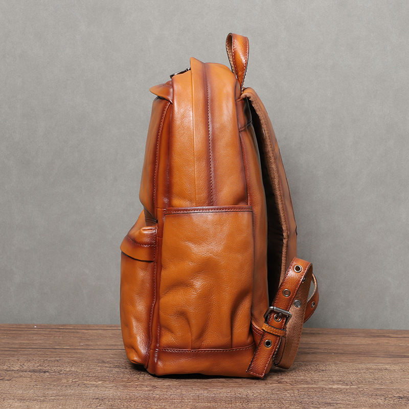 Zaino da uomo YETTIES in pelle - Leather Backpack Vintage recensione e prezzo