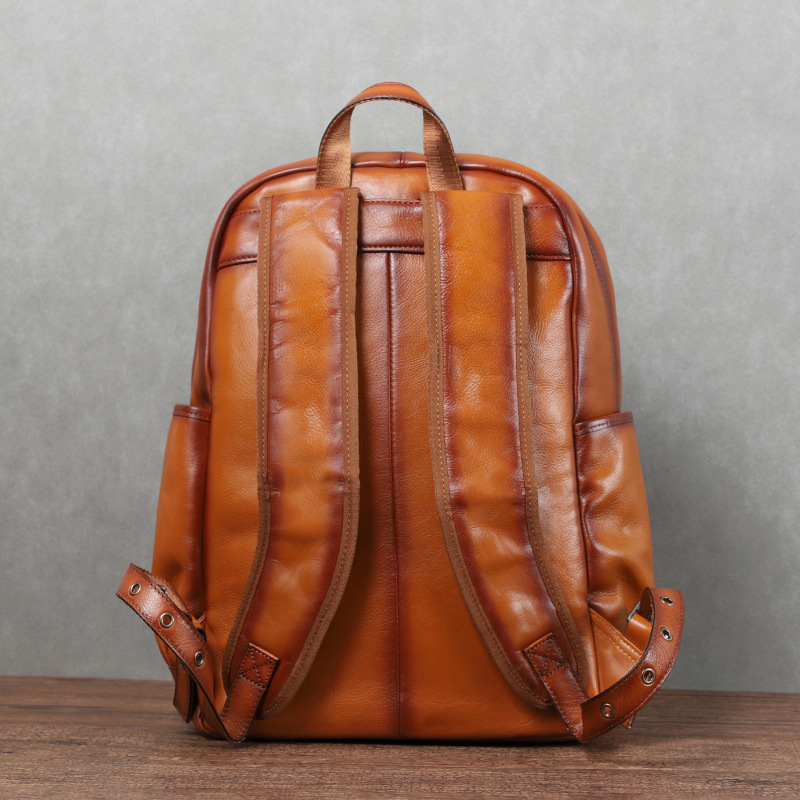 Zaino da uomo YETTIES in pelle - Leather Backpack Vintage recensione e prezzo