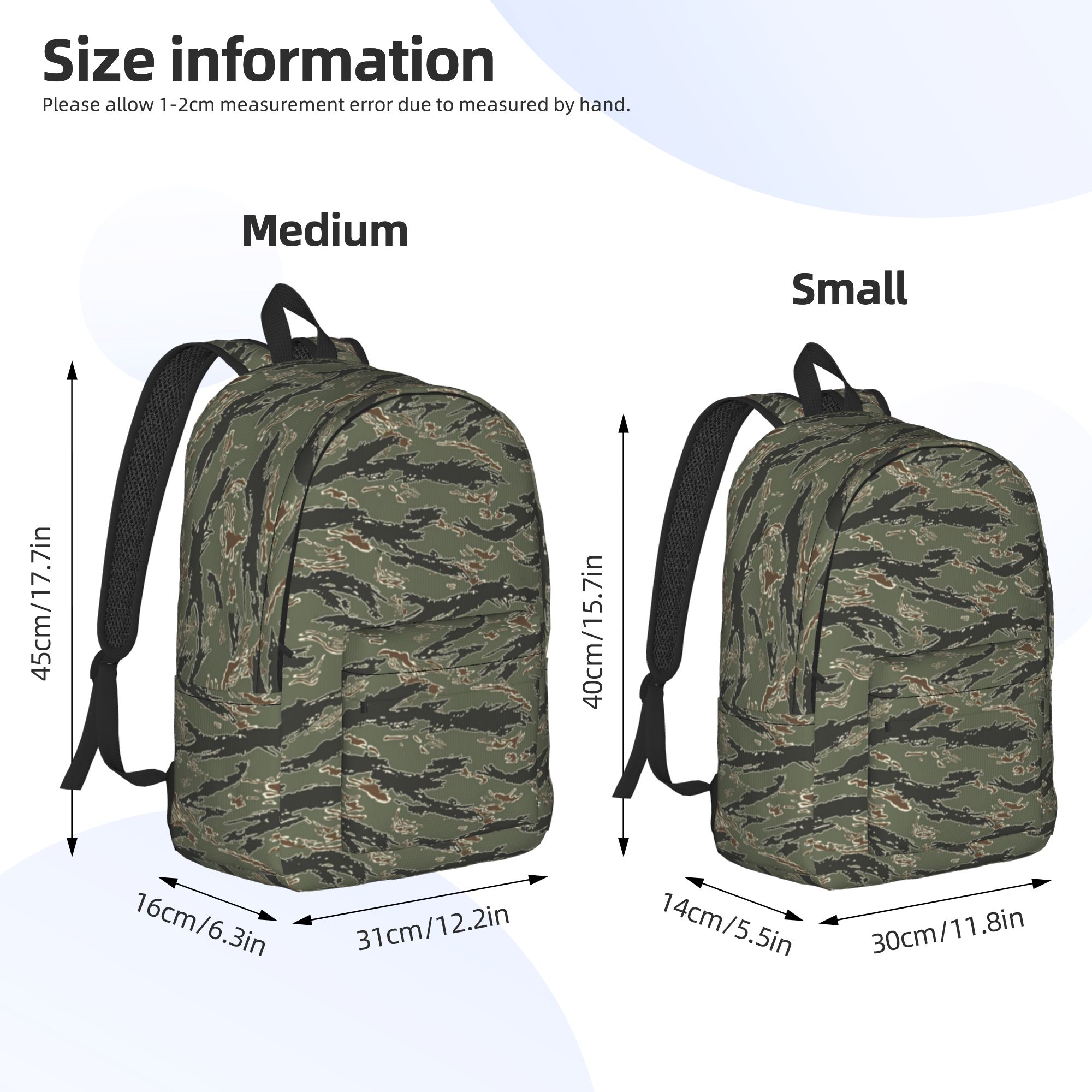Zaino mimetico a strisce tigra - Rucksack Military Style recensione e prezzo