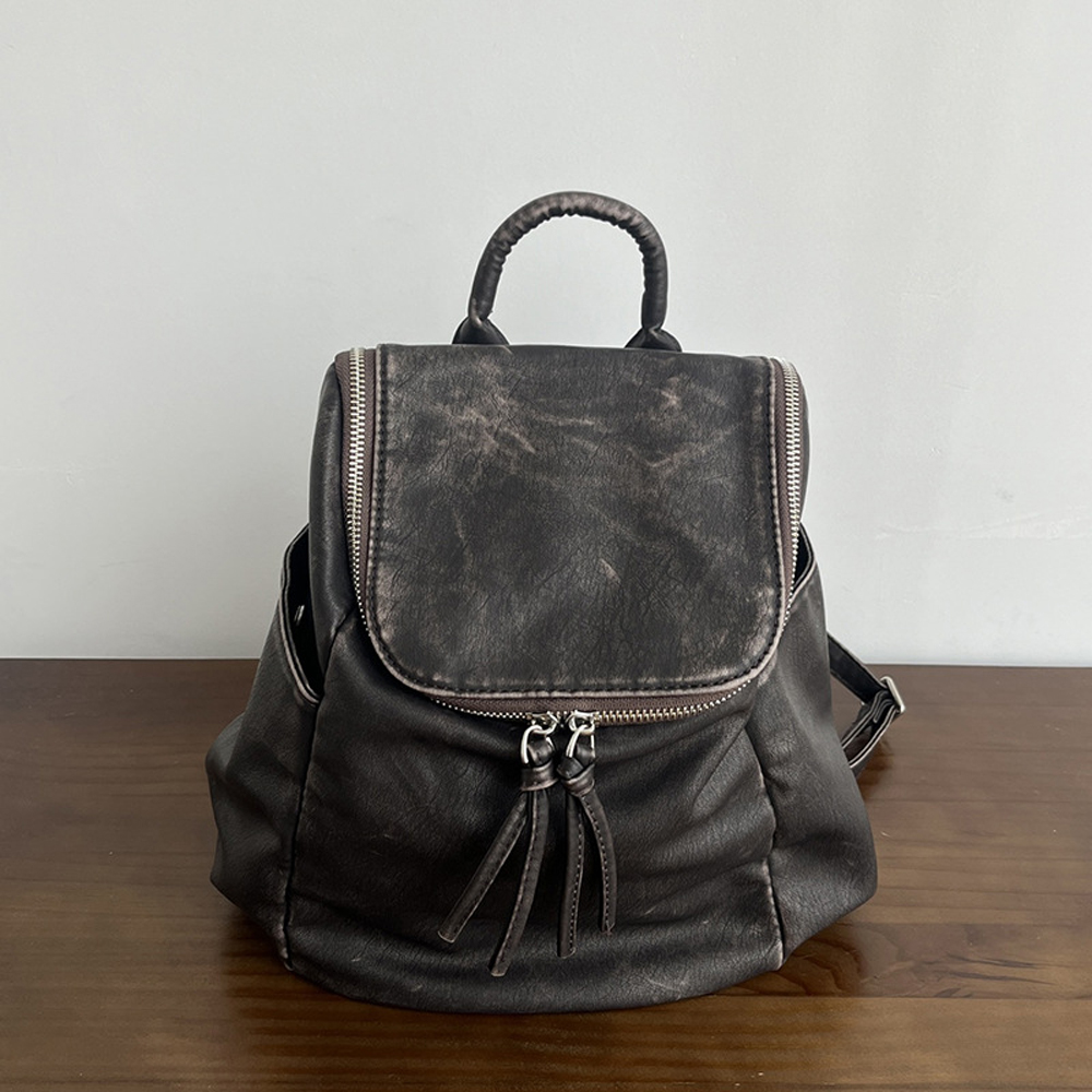 Nuovi zaini firmati Annmouler  - Leather Backpack Vintage recensione e prezzo