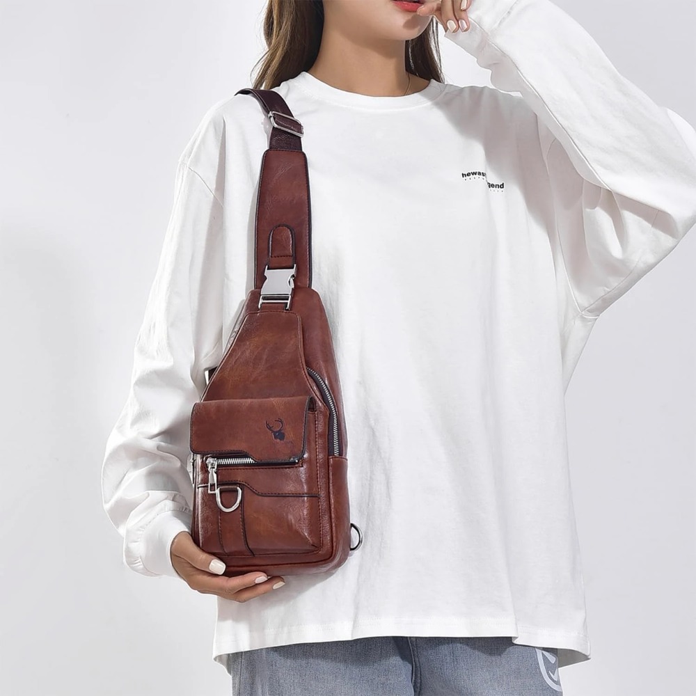 Borsa a tracolla da uomo, bors - Sling Backpack Shoulder recensione e prezzo