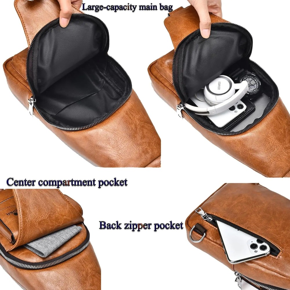 Borsa a tracolla da uomo, bors - Sling Backpack Shoulder recensione e prezzo