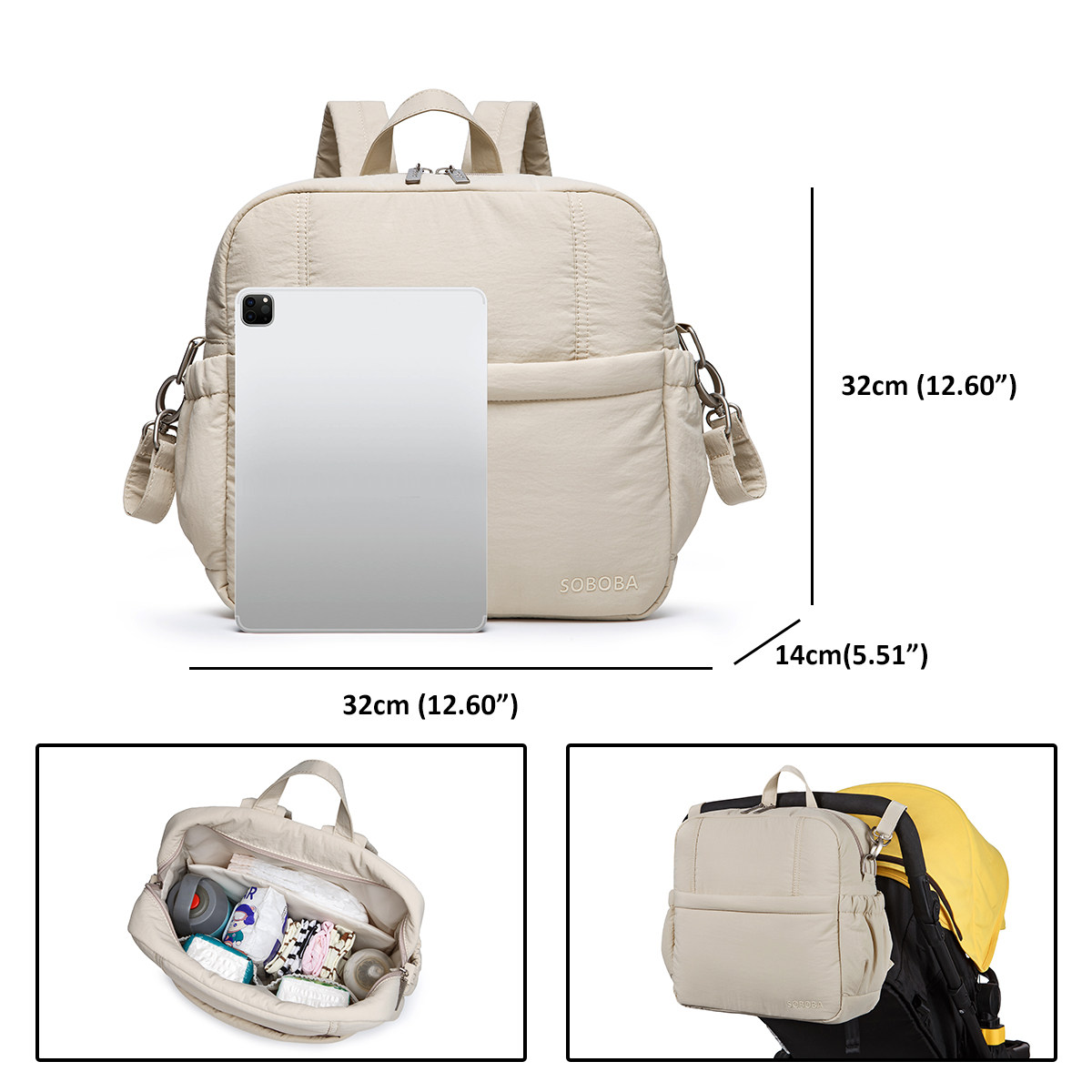 Zaino Fasciatoio Soboba Grande - Backpack Diaper Bag recensione e prezzo