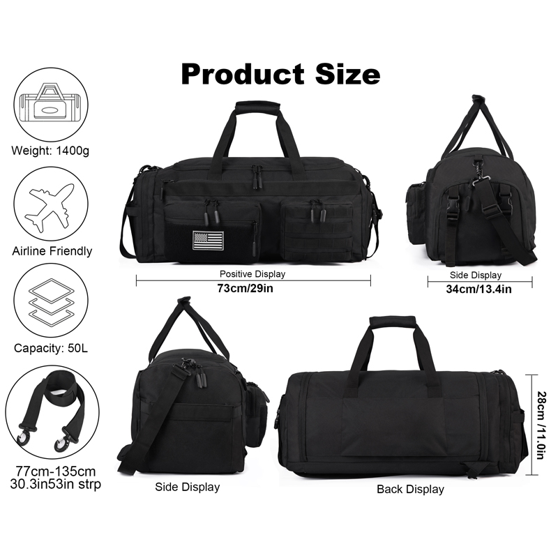 Borsone da viaggio LHI 50L 3 i - Urban Backpack Tactical recensione e prezzo