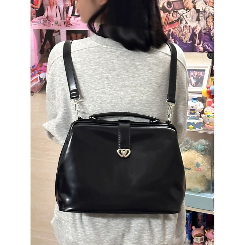 Vintage Nero Y2k Mochila Donna - Leather Backpack Vintage recensione e prezzo
