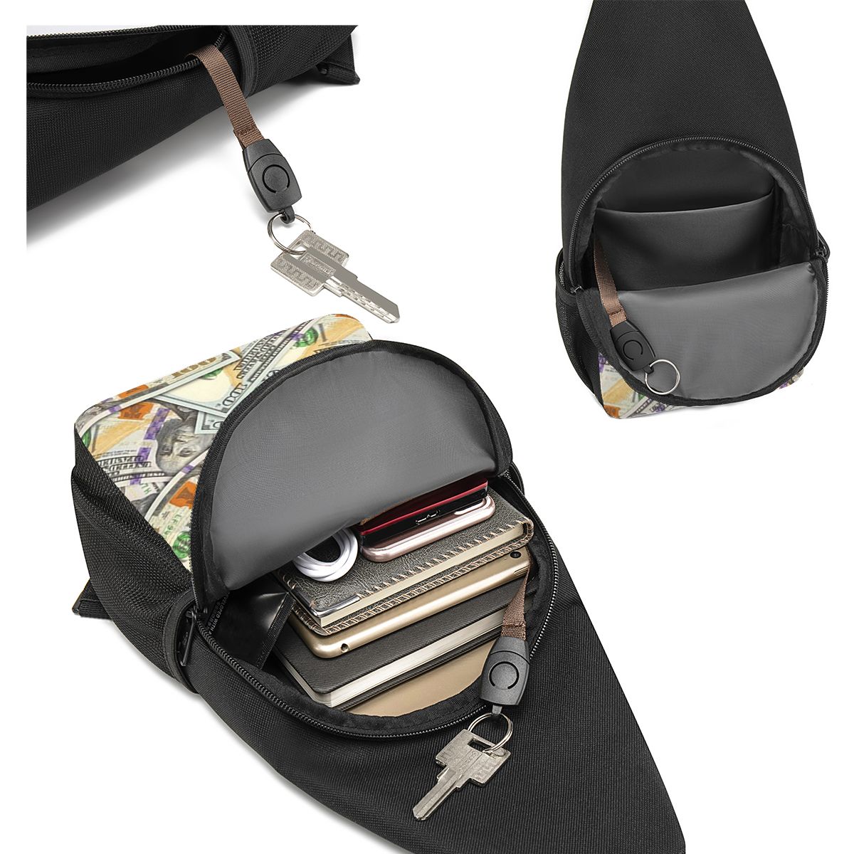 Borsa a tracolla da uomo con m - Sling Backpack Shoulder recensione e prezzo