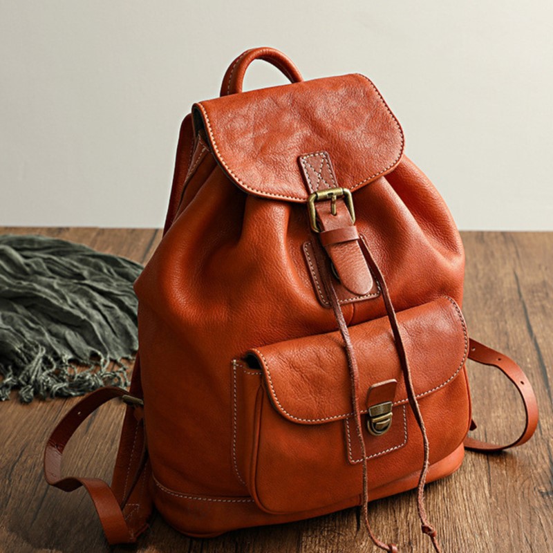 Zaino da Viaggio Johnature in  - Leather Backpack Vintage recensione e prezzo
