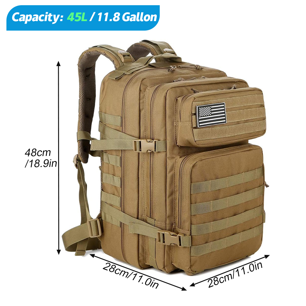 Zaino tattico da 45 litri per  - Urban Backpack Tactical recensione e prezzo