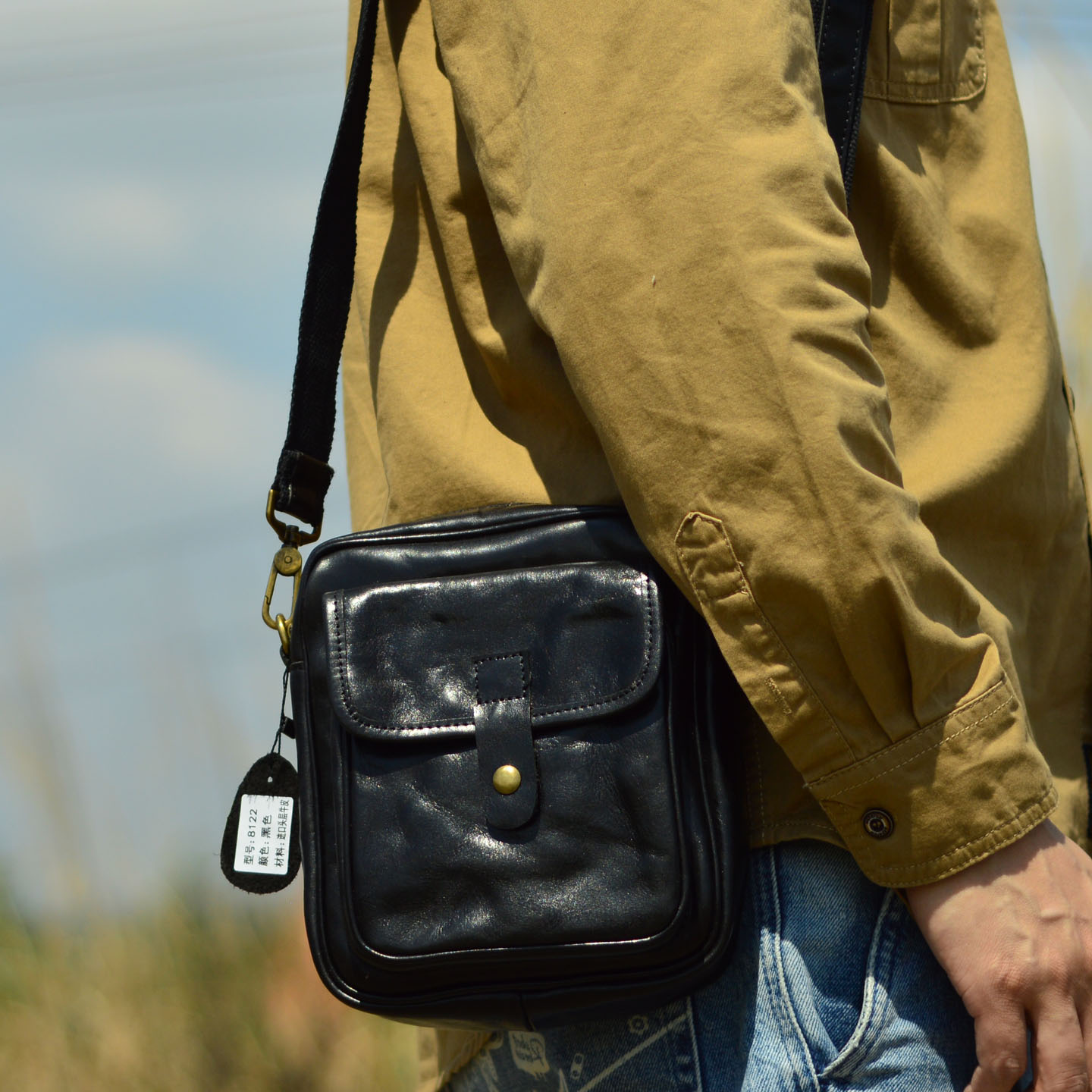 Borsa a tracolla da uomo in pe - Leather Backpack Vintage recensione e prezzo